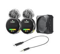 WESLNN Sistema De Micrófono Inalámbrico 2 * Transmisor 1 * Receptor Pantalla Táctil For PC Cámara De Teléfono Inteligente(2)