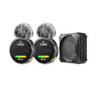 WESLNN Sistema De Micrófono Inalámbrico 2 * Transmisor 1 * Receptor Pantalla Táctil For PC Cámara De Teléfono Inteligente(1)