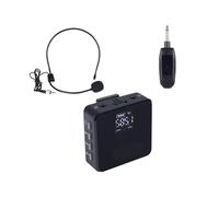 WESLNN Sistema De Micrófono Inalámbrico Auriculares Micrófono Micrófono De Solapa UHF con Receptor De Transmisor De Petaca Recargable For Grabación De Altavoz PA(BG-161U)