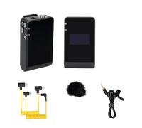 WESLNN Sistema De Micrófono Inalámbrico For Vlog Video DSLR Smartphone Entrevista Grabación(Black)