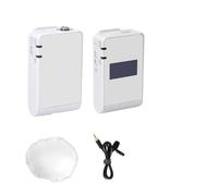 WESLNN Sistema De Micrófono Inalámbrico For Vlog Video DSLR Smartphone Entrevista Grabación(White)