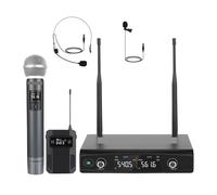 WESLNN Sistema De Micrófono Inalámbrico Frecuencias De Conjunto De Micrófono Inalámbrico De Metal, Micrófono Inalámbrico For Cantar, Karaoke, Iglesia