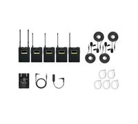 WESLNN Sistema De Micrófono Inalámbrico UHF 50m Transmisión Lavalier Lapel Mic For Cámaras SLR Teléfono(12Q)