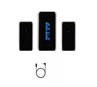 WESLNN Sistema De Micrófono Inalámbrico Ultracompacto De Doble Canal For Teléfono Inteligente/PC/cámara con Cable De Carga(S2 D)