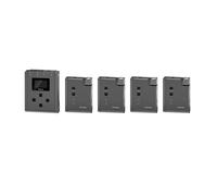 WESLNN Sistema De Micrófono Lavalier Inalámbrico UHF De 4 Canales, Micrófono 1 A 4 For Cámara, Teléfono, Entrevista, Transmisión En Vivo(AD1)