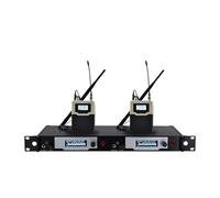 WESLNN Sistema De Monitoreo Inalámbrico Profesional En El Oído Monitor De Petaca UHF De Monitoreo En El Oído Inalámbrico De 2 Canales(Full Set)