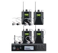 WESLNN Sistema De Monitoreo Intrauditivo Sistema Inalámbrico De Nivel Profesional For Bandas Procesador De Audio Digital De 24 bits(P3T-4 P3RA)