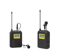 WESLNN Solapa Lavalier Mic Micrófono Inalámbrico Profesional DSLR Cámara Teléfono Móvil Transmisor Kit For Grabación De Video(1TX 1RX B)