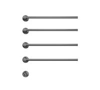 WESLNN Toallero Eléctrico De Acero Inoxidable. Secador De Toallas Termostático. Radiador De Toallas Montado En La Pared Cables Ocultos Toallero Eléctrico(Gray-4 Rods)