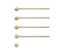 WESLNN Toallero Eléctrico De Acero Inoxidable. Secador De Toallas Termostático. Radiador De Toallas Montado En La Pared Cables Ocultos Toallero Eléctrico(Brushed Gold-4 Rods)