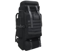 Wesoke Mochila de camping de 80 litros Mochila de Senderismo para Hombres y Mujeres, Mochila de Viaje al Aire Libre Impermeable Extra Grande, Mochila MOLLE Ajustable Gruesa de gran tamaño, Negra