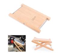 WESOLO Reposapiés ajustable para guitarra de madera de olmo (28 x 10 cm)