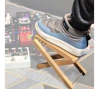 WESOLO Reposapiés ajustable para guitarra de madera de olmo (28 x 7 cm)