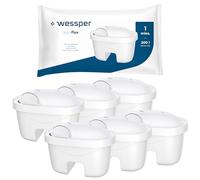Wessper 6 cartuchos de filtro de agua para jarra de agua, filtro de carbón activado con impregnación de plata, filtro de repuesto para Laica Bi-Flux, Brita Maxtra, Dafi Ultimax