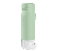 Wessper Botella de vidrio de borosilicato con filtro Actitex Disc, 700 ml, verde - sin BPA, a prueba de fugas, apta para lavavajillas - ideal para exterior, fitness y desplazamientos
