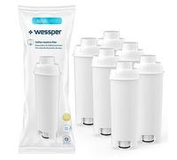 Wessper Cartuchos de filtro de agua Aqua Lunga, compatible con cafetera automática Delonghi DLSC002, SER3017 & 5513292811 - ECAM, ESAM, ETAM, SECAM - paquete de 6