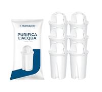 Wessper Cartuchos de Filtro para Jarra, Filtros de Carbón Activado, Filtro de Agua Compatibles con Jarra de agua Brita, Dafi Classic, BWT - 6 Piezas