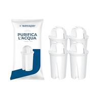 Wessper Cartuchos de Filtro para Jarra, Filtros de Carbón Activado, Filtro de Agua Compatibles con Jarra de agua Brita, Dafi Classic, BWT - 4 Piezas
