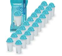 Wessper Classic Filtros de Agua de Repuesto Alcaline | Cartucho de filtración reemplazo para Aquaphor Standard, Brita Classic, Dafi Classic | 20 piezas