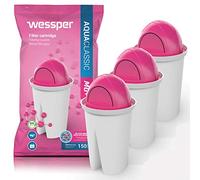 Wessper Classic Filtros de Agua de Repuesto Magnesio | Cartucho de filtración reemplazo para Aquaphor Standard, Brita Classic, Dafi Classic | 3 piezas