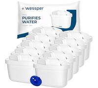 Wessper filtro agua, PIN adicional compatible con brita jarra - 10 Piezas