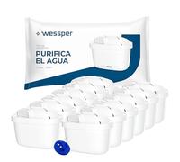 Wessper filtro agua, PIN adicional compatible con brita jarra - 12 Piezas