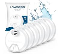 Wessper Filtro de Agua ActitexTM Disc, Paquete de 6 Filtros de Botella con Filtro Reducción del Cloro, las Micropartículas y Otras Sustancias que Alteran el Sabor del Agua del Grifo
