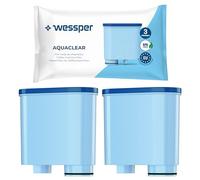 Wessper Filtro de Agua para Cafetera Automatica, Compatible con Philips Aquaclean CA6903/10 CA6903/22 CA6903 y Saeco, Cartucho de Filtro con Carbón Activado para Cafetera Superautomática - 2 Piezas