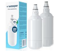Wessper Filtro de agua para frigorífico, cartuchos de filtro de agua compatibles con frigorífico Liebherr, repuesto para filtro 7440002 7440000, filtro de carbón activo "BPA FREE" - 2 piezas