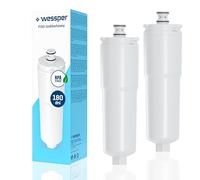 Wessper Filtro de agua para frigorífico, repuesto filtro 640565, WHCFR-PLUS, WHKF-IMPLUS, CS450, CS-450, cartucho compatible con frigorífico Bosch, Whirlpool y M3-2 piezas