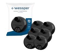 Wessper Filtro para botella de agua, filtro compatible con la botella de agua Aquaphor City, filtro con carbón activo, sin BPA, recambio para cartuchos filtrantes Aquaphor - 6 unitad
