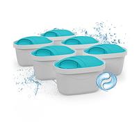 Wessper Filtros de Agua, Color Blanco y Azul, 6 Unidades