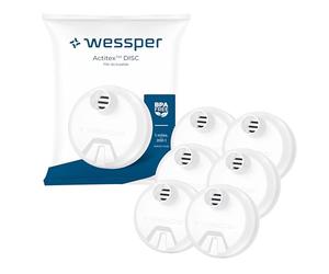Wessper Filtros de agua de disco para botella, filtro compatible con Wessper Activemax Triline 0,5 litros e ION8 0,7 litros, 1 litro, 1,2 litros, filtro de carbón de agua - 6 unidades