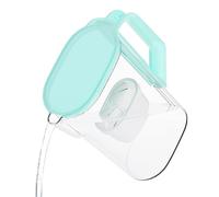 Wessper Jarra con filtro de agua Para puerta de frigorífico 2,7 l, jarra de agua con filtro de agua de carbón activado Compatible con cartuchos de filtro Brita Maxtra - Menta