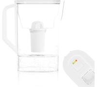 Wessper Jarra de agua 2,7l con contador LED, para de frigorífico - Blanco