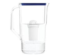 Wessper jarra de agua con filtro 2,8 litros, de agua con contador LED, jarra con filtro Classic, filtro de agua de carbón activado, compatible con Brita Filter Classic - azul