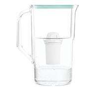 Wessper jarra de agua con filtro 2,8 litros de agua con contador LED, jarra con filtro Classic, filtro de agua de carbón activado, compatible con Brita Filter Classic - menta