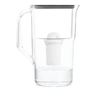 Wessper jarra de agua con filtro 2,8 litros, de agua con contador LED, jarra con filtro Classic, filtro de agua de carbón activado, compatible con Brita Filter Classic - negro