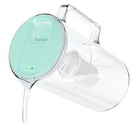 Wessper Jarra de Cristal Con Filtro de 3 L, Contador de Cambio, Cartuchos SIN BPA, Agua de Carbón Activado, Menta