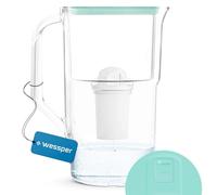 Wessper Jarra Filtradora con Contador LED De Agua FutureFlow 2,8 Litros + 1 Cartucho De Filtro Agua | Filtro Reemplazo para Aquaphor Standard, Brita Classic, Dafi Classic | Menta
