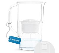Wessper Jarra Filtradora de Agua 2,8L con contador LED | Reemplazo para Dafi Unimax Aquaphor A5 BRITA Maxtra+ PHILIPS AWP212/10, Filtro Reduce la cal y Cloro | Jarra Filtrante + 1x cartucho | Blanco