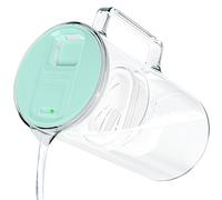 Wessper Jarra filtrante con LED, 3 litros, jarra de cristal con cartucho filtrante, sin BPA «BPA FREE», menta