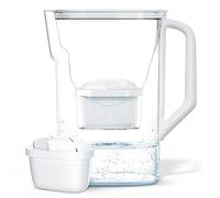 Wessper Jarra Filtrante de Agua 2,7L - compatible con Brita Maxtra - Jarra con 1 Filtro - Reduce Cal y Cloro - Blanco