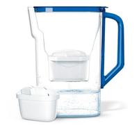 Wessper Jarra Filtrante de Agua 2,7L - compatible con Brita Maxtra - Jarra con 1 Filtro - Reduce Cal y Cloro - Azul