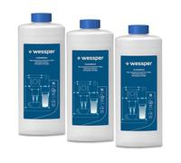 Wessper Limpiador Universal para Sistema de Espuma de Leche para Cafeteras Automáticas y Espumadores [3x1L]- Limpiador de Leche, Apto para Cafeteras como DeLonghi, Nespresso y más
