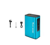 WEST BIKING Bomba de Aire Eléctrica Automática Inflador Digital Portátil 120PSI 1500mAh Válvula Universal US Francés UK Azul