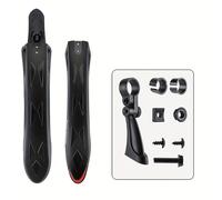 WEST BIKING Guardabarros de Bicicleta Ajustable, Protector de Lluvia para Bicicleta de Montaña y Carretera de 26-27.5 Pulgadas, Desmontaje Rápido