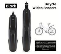 WEST BIKING Parachoques Delanteros y Traseros para Bicicleta, Extensión y Ampliación, Guardabarros de Rápida para Bicicletas de Montaña y Carretera, Adecuados para Bicicletas de 20-24"