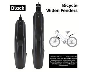WEST BIKING Parachoques Delanteros y Traseros para Bicicleta, Extensión y Ampliación, Guardabarros de Rápida para Bicicletas de Montaña y Carretera, Adecuados para Bicicletas de 20-24"
