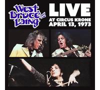 West, Bruce & Laing - Live at Circus Krone, Frankfurt, Germany - April 13, 1973 - Clear Frosted Glass with Silver Swirl [Vinilo]